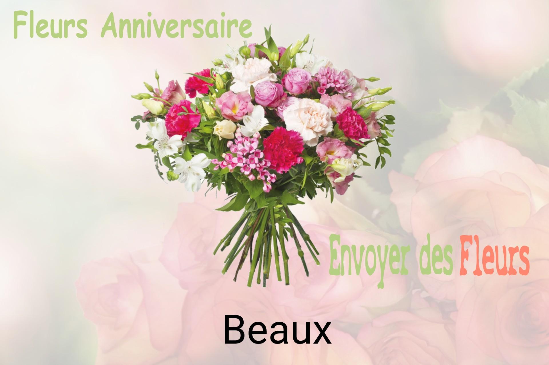 Bouquet de fleurs d’anniversaire livré à Beaux