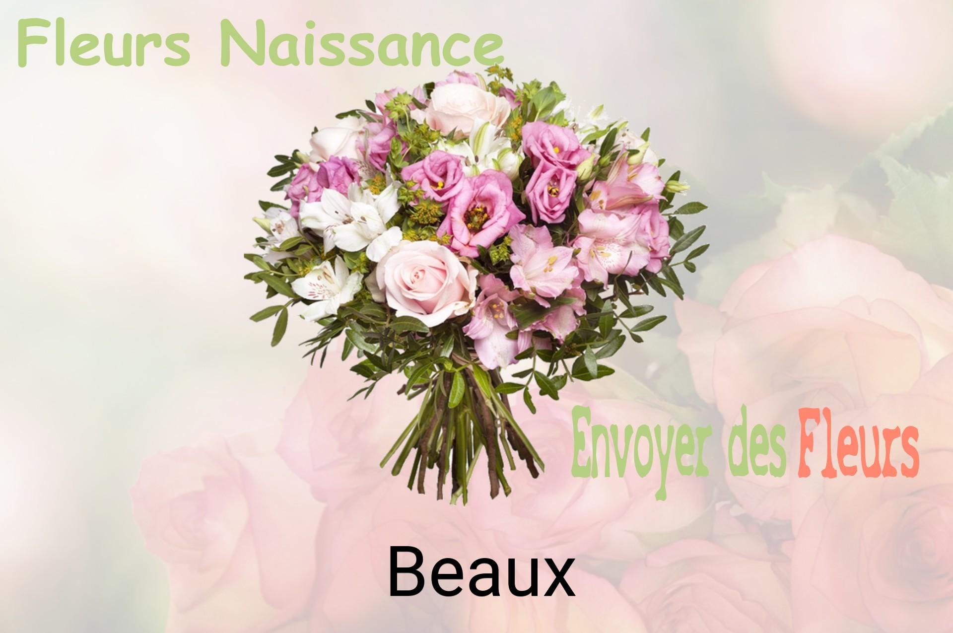 Bouquet de fleurs de naissance livré à Beaux